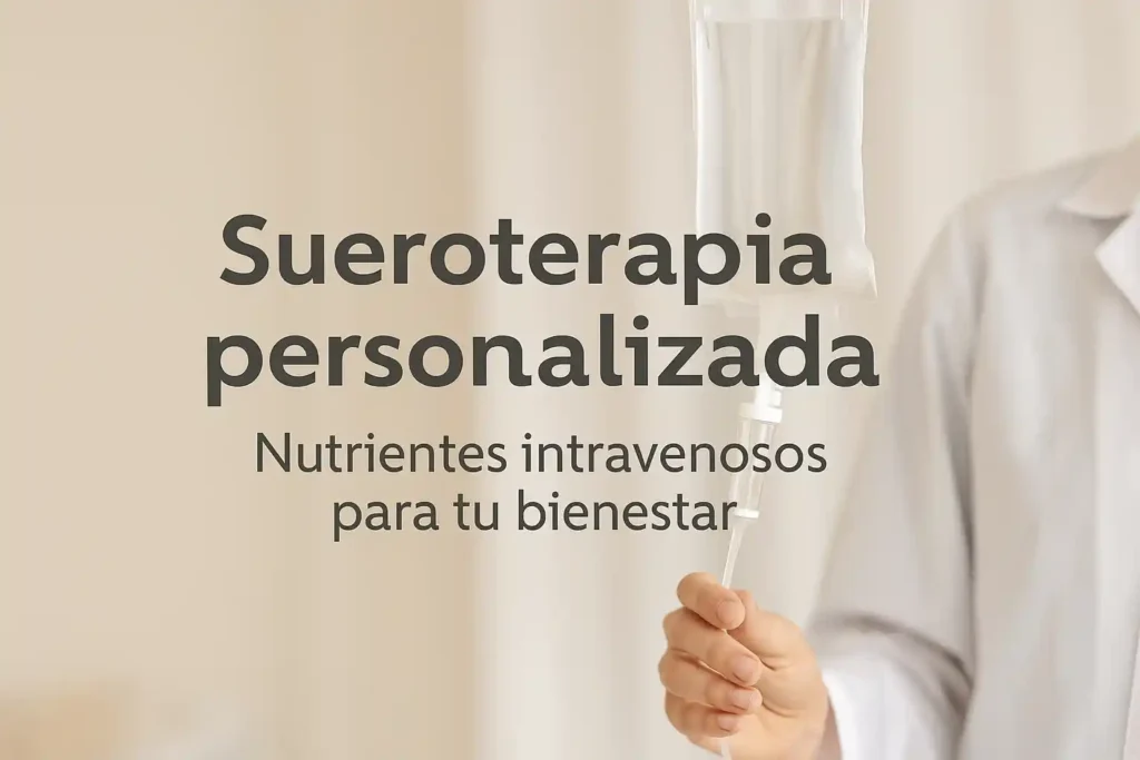 Sueroterapia personalizada con vitaminas, aminoácidos y oligoelementos aplicada por médicos en Bogotá
